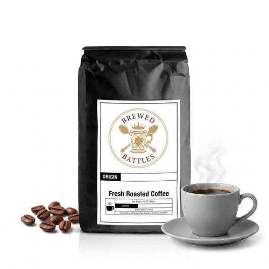 Pecan Pie Coffee | All Natural Flavored | Vegan Gluten Free No Added Sugar | Roasted Pecan, Caramel & Brown Butter — Single Origin Specialty Grade | Brewed Battles