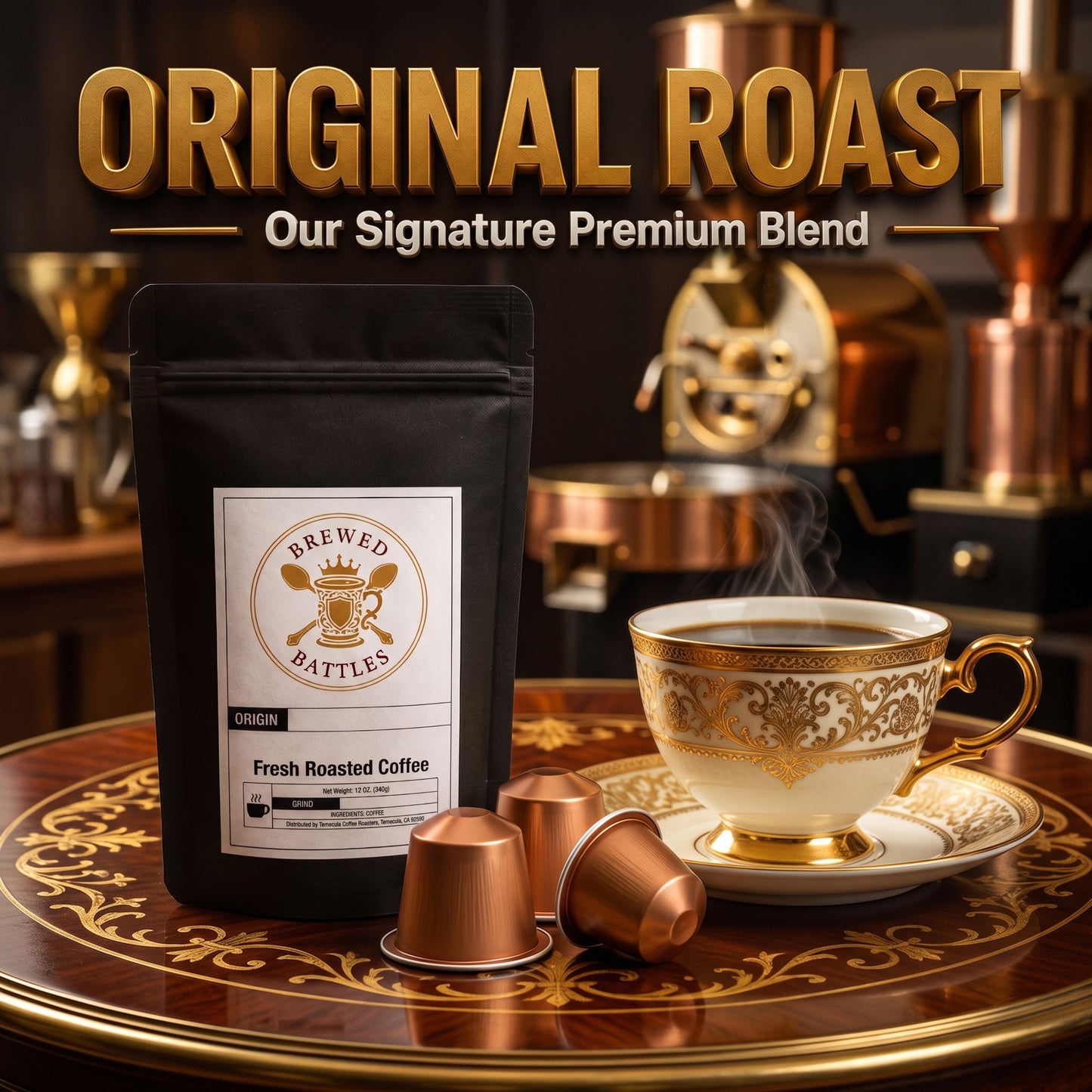 12 Pack Coffee Pods | Single Serve Coffee Capsules | Original Roast Premium Blend | Oxygen Sealed Fresh | Try Specialty Pod Coffee — Brewed Battles Keurig Compatible