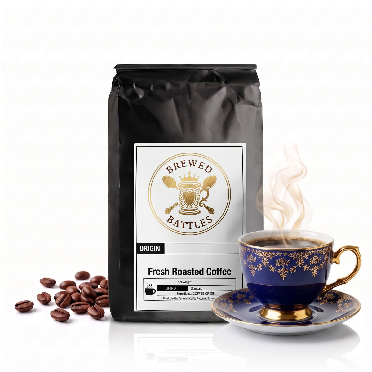 Pumpkin Spice Coffee | All Natural Flavored | Year Round | Pumpkin, Cinnamon & Nutmeg — Medium Roast Single Origin Specialty Grade | Brewed Battles Coffee