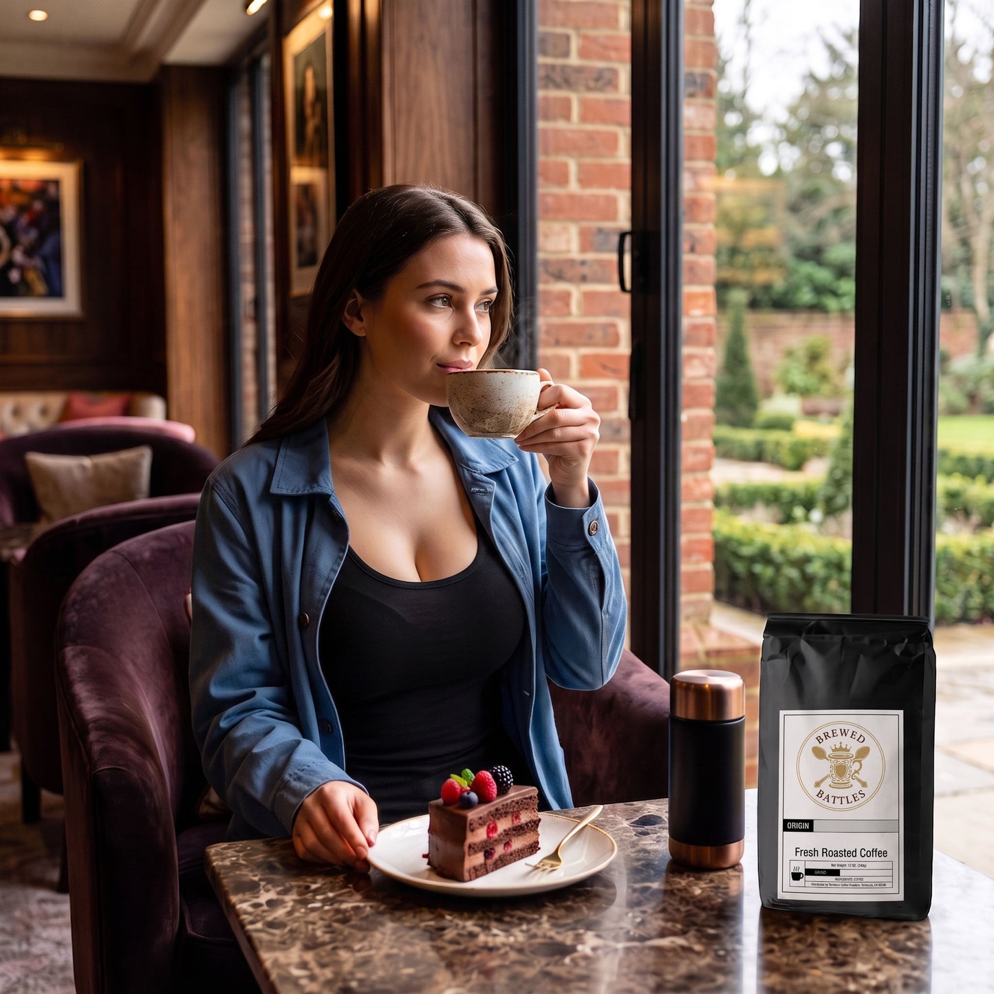 Pecan Pie Coffee | All Natural Flavored | Vegan Gluten Free No Added Sugar | Roasted Pecan, Caramel & Brown Butter — Single Origin Specialty Grade | Brewed Battles