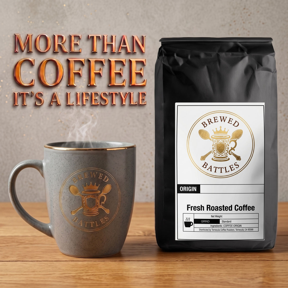 Mocha Coffee | All Natural Chocolate Flavored | Medium Roast Single Origin Arabica | Rich Chocolate Decadence — Warm-Applied Specialty Grade | Brewed Battles Coffee