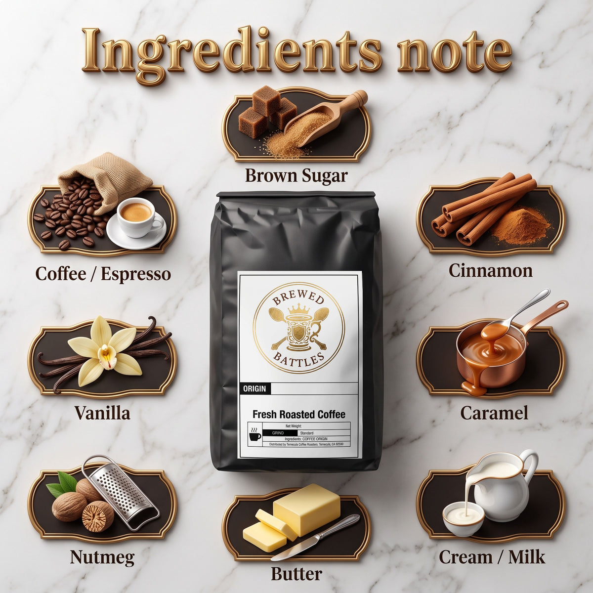 Natural Cinnabun Cinnamon Roll Flavored Medium Roast Coffee | Specialty Single-Origin Small-Batch Gourmet Beans
