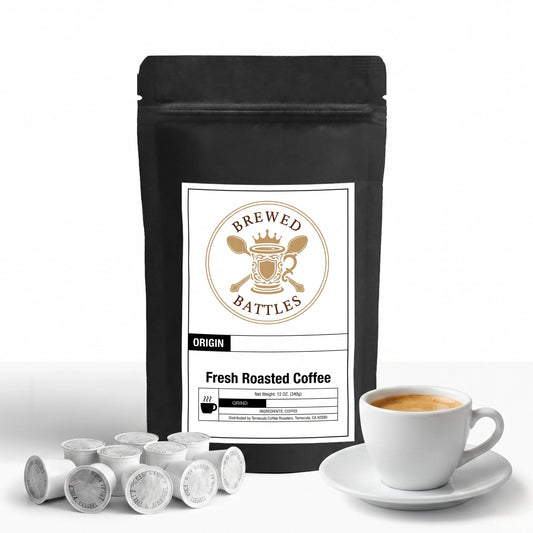 60 Pack Coffee Pods | Single Serve Coffee Capsules | Original Roast Premium Blend | Oxygen Sealed Fresh | Compatible with Keurig K-Cup Brewers — Brewed Battles Coffee