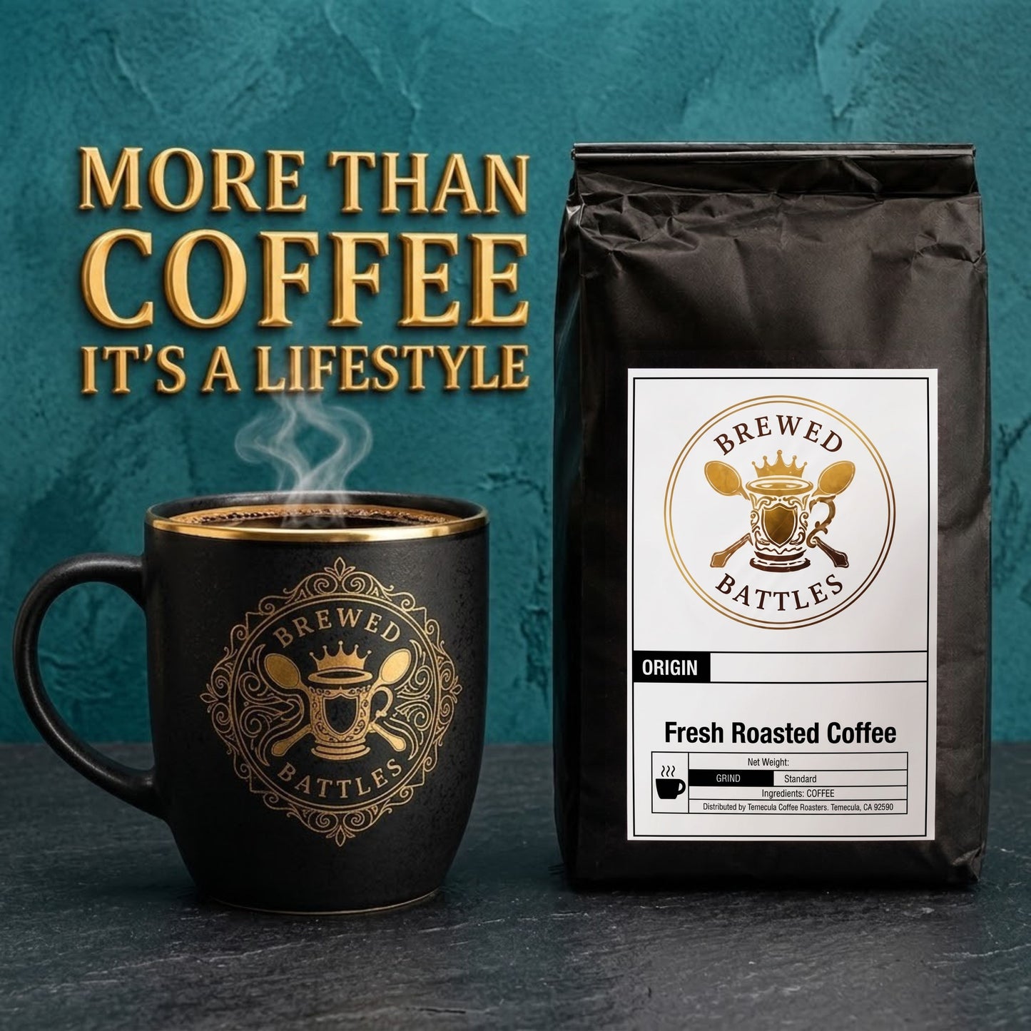 6 Bean Blend Dark Roast Espresso Coffee | Meticulous Six-Origin Global Espresso | Bold, Rich & Complex — World's Finest Espresso Blend | Brewed Battles