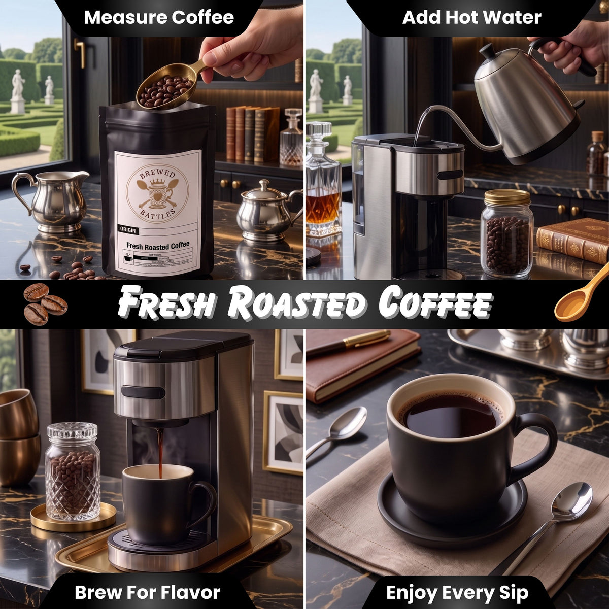 Mocha Coffee | All Natural Chocolate Flavored | Medium Roast Single Origin Arabica | Rich Chocolate Decadence — Warm-Applied Specialty Grade | Brewed Battles Coffee