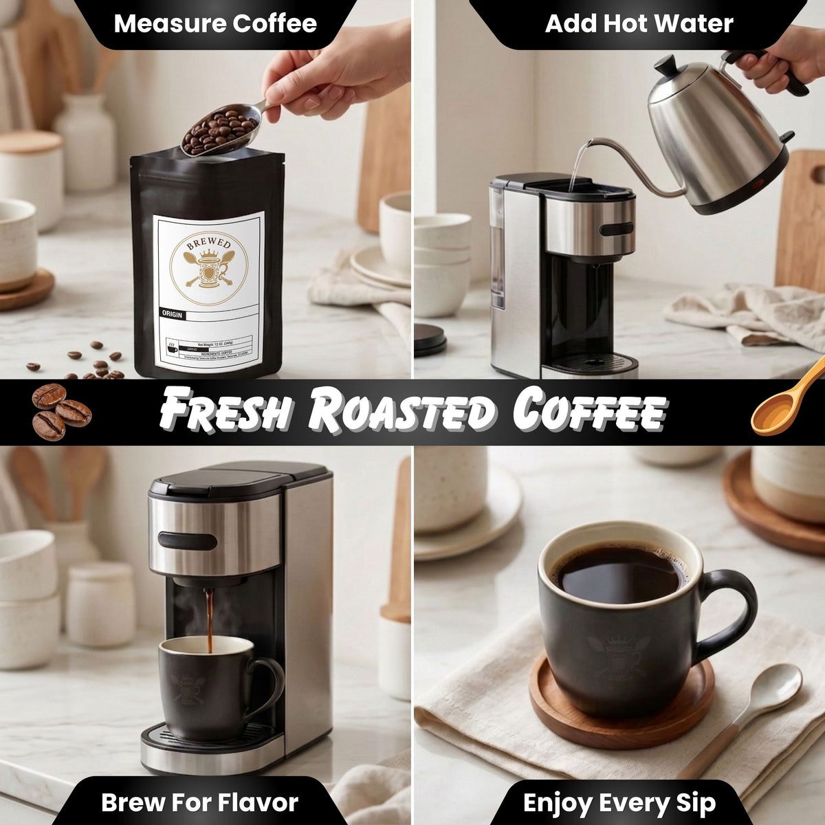 Natural Cinnamon Hazelnut Flavored Medium Roast Coffee | Specialty Single-Origin Small-Batch Gourmet Beans
