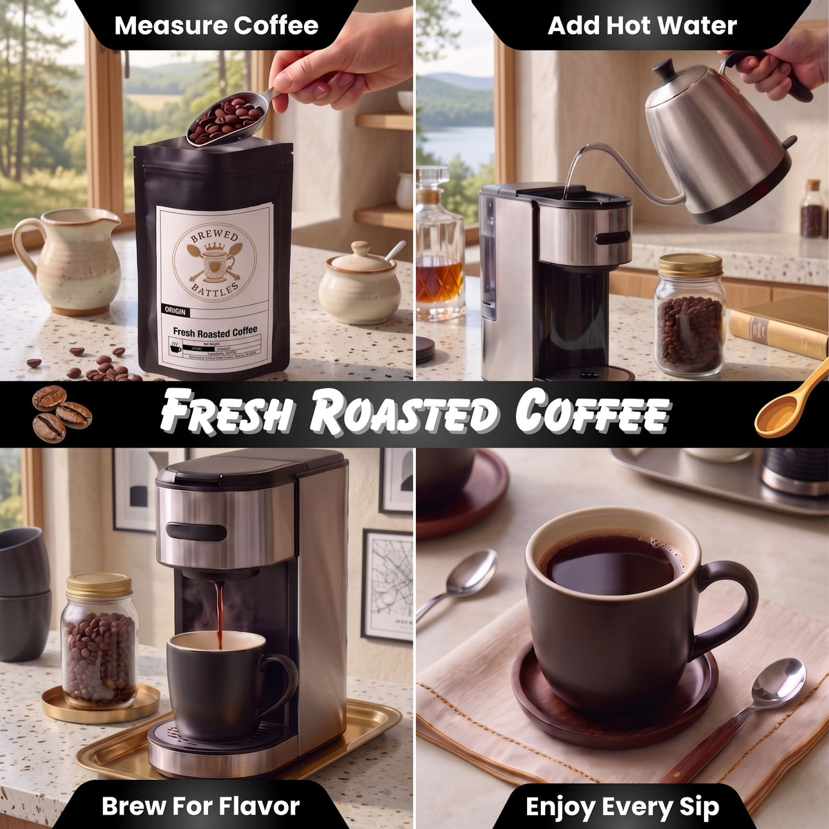 Turtle Coffee | All Natural Flavored | Chocolate, Caramel & Hazelnut | Celebrate Every Cup — Specialty Single Origin | Brewed Battles Coffee
