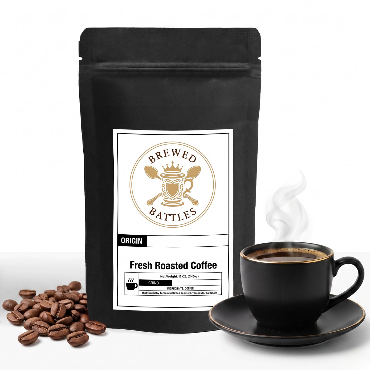 Cold Brew Coffee Grounds | Dark French Roast | Coarse Ground Specifically Blended for Cold Brew | Smooth, Rich & Perfect Every Time — Brewed Battles Cold Brew Coffee