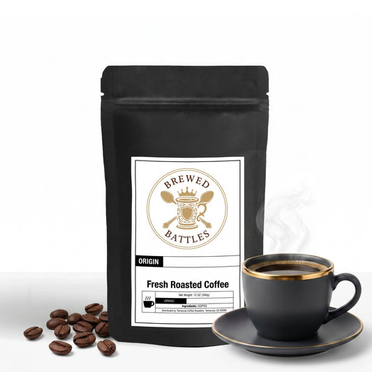 Gourmet Donut Shop Coffee Blend | Light Medium Roast | Cocoa, Caramel & Toffee | Perfectly Balanced Morning Coffee — Brewed Battles Coffee
