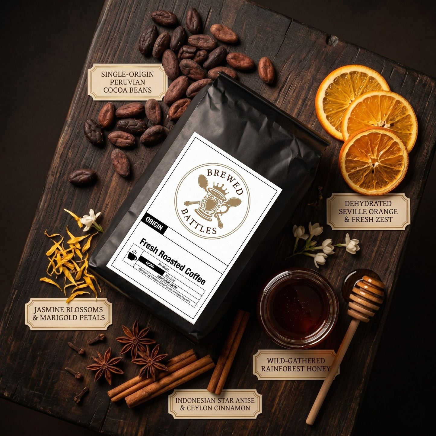 Single Origin Coffee Sampler Pack | Fresh Roasted 6-Pack | Brazil Colombia Ethiopia Tanzania Costa Rica Honduras | 2oz Sample Bags | Specialty Coffee Gift Set