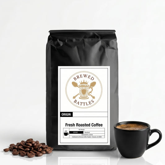 Brewed Battles Uganda Single Origin Fresh Roasted Coffee | Sipi Falls Region | Floral Chocolate Dark Fruit Notes | Fully Washed | Light Medium Roast | Whole Bean or Ground