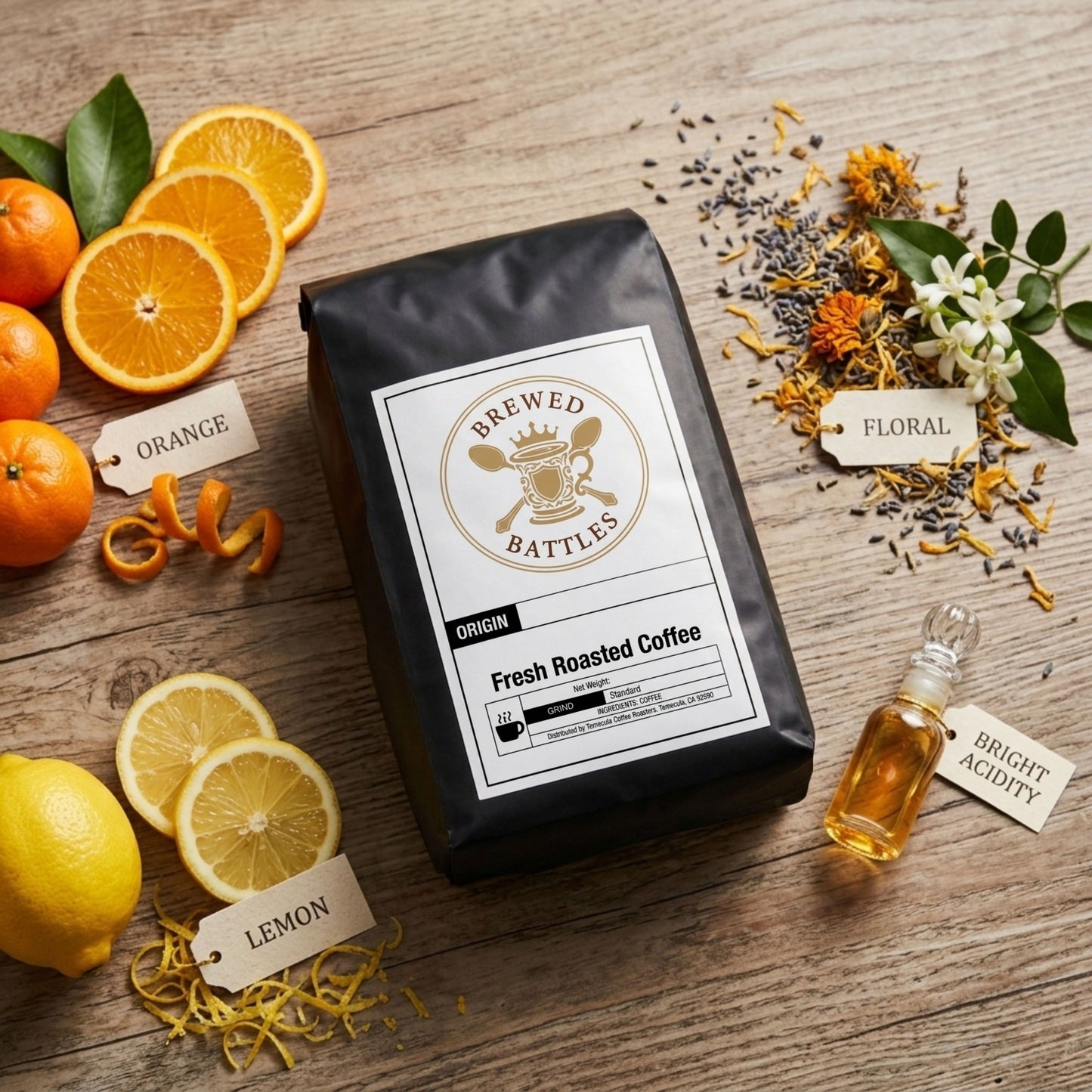 Kenya Nyeri Single Origin Coffee | Fresh Roasted Whole Bean & Ground | Bright Citrus Floral Notes – Othaya AA Specialty Coffee by Brewed Battles