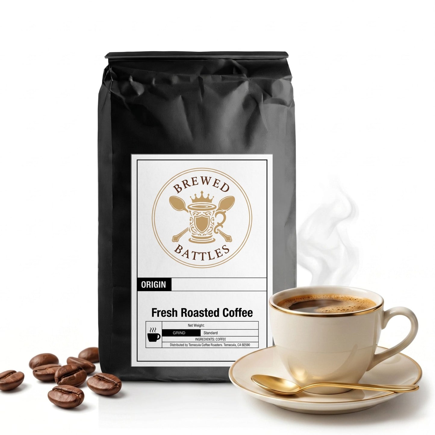 Tanzania Single Origin Fresh Roasted Coffee | Medium Light Roast | Pear Floral Jasmine Tasting Notes | Whole Bean or Ground | Mbeya Region | Brewed Battles Coffee