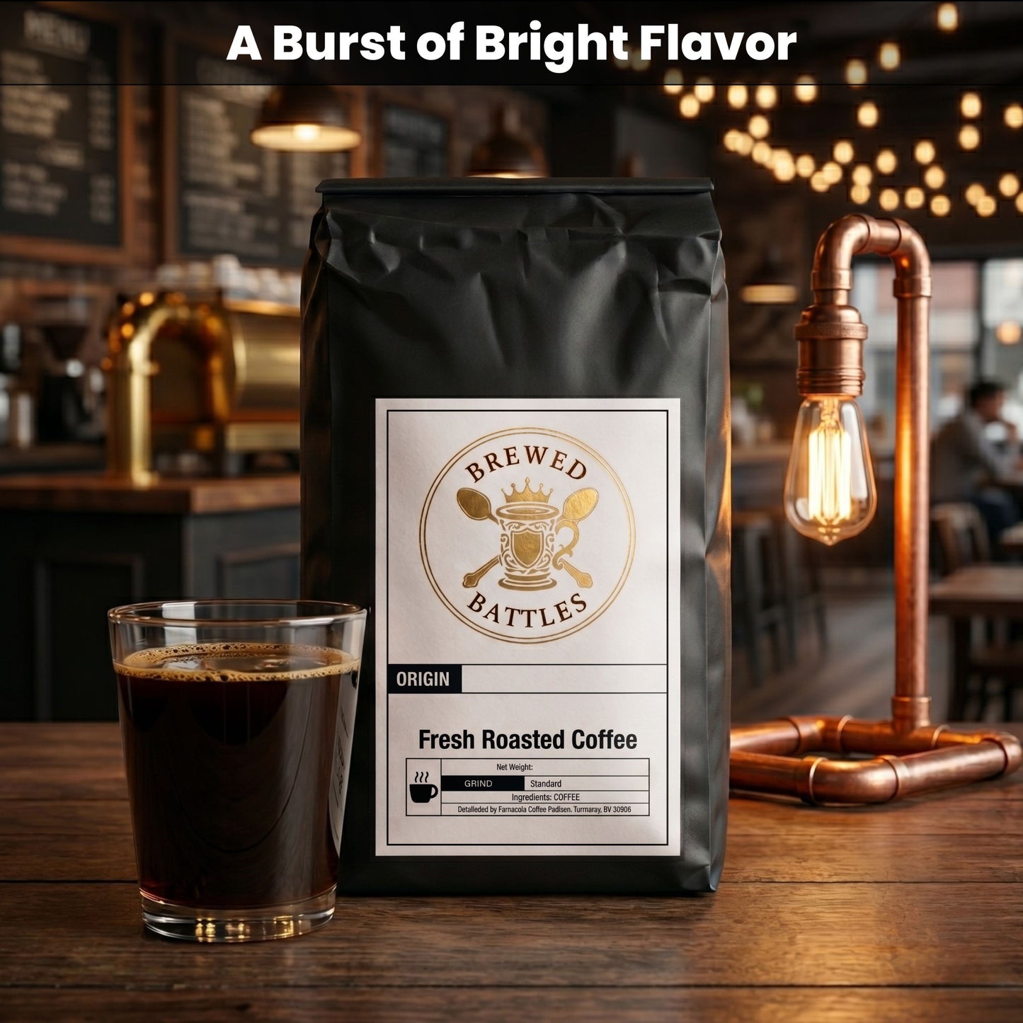 Tanzania Single Origin Fresh Roasted Coffee | Medium Light Roast | Pear Floral Jasmine Tasting Notes | Whole Bean or Ground | Mbeya Region | Brewed Battles Coffee