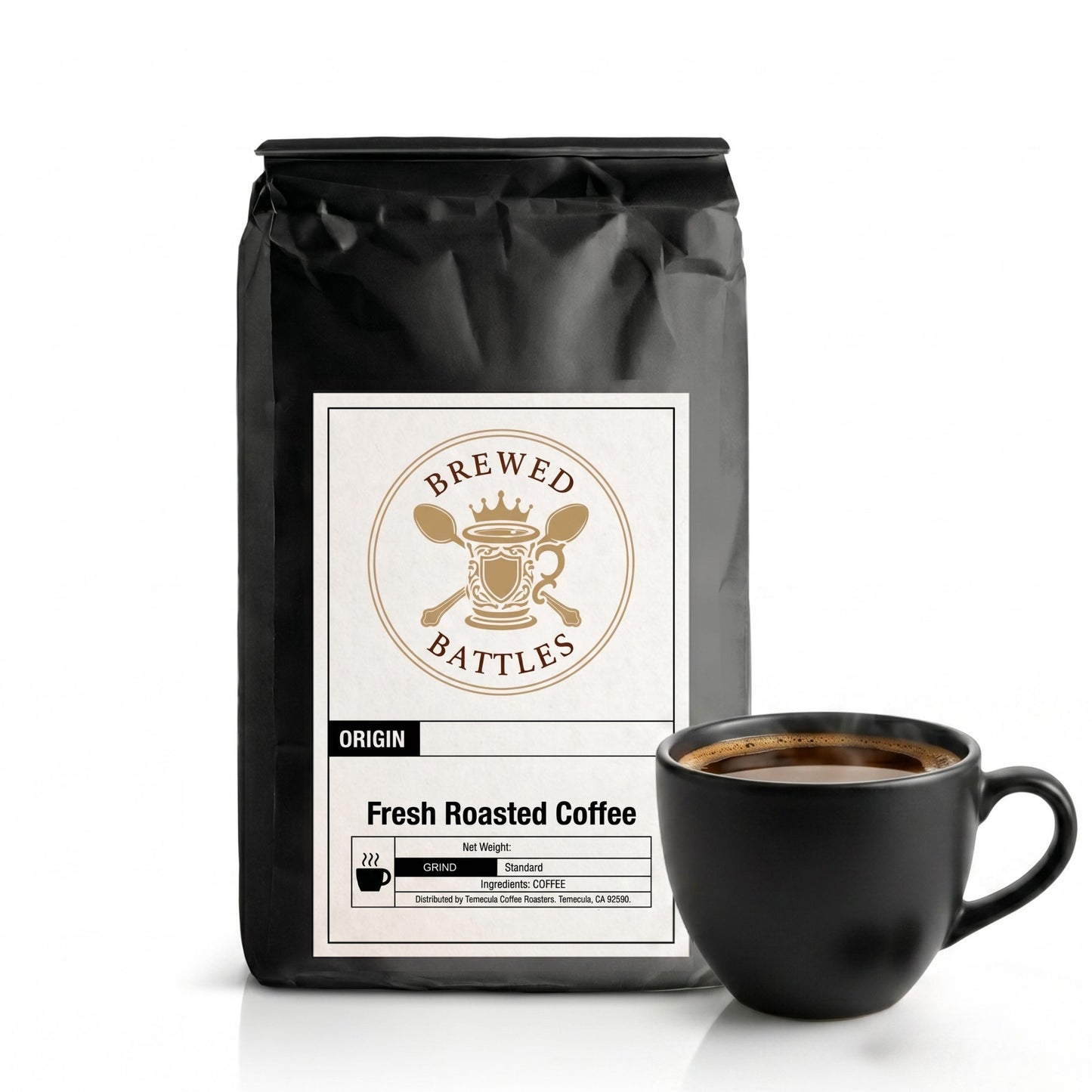 Peru Decaf Coffee | Medium Roast Whole Bean & Ground | Swiss Water Process Decaffeinated | Caramel, Smooth, Citrus | Single Origin Specialty Coffee — Brewed Battles