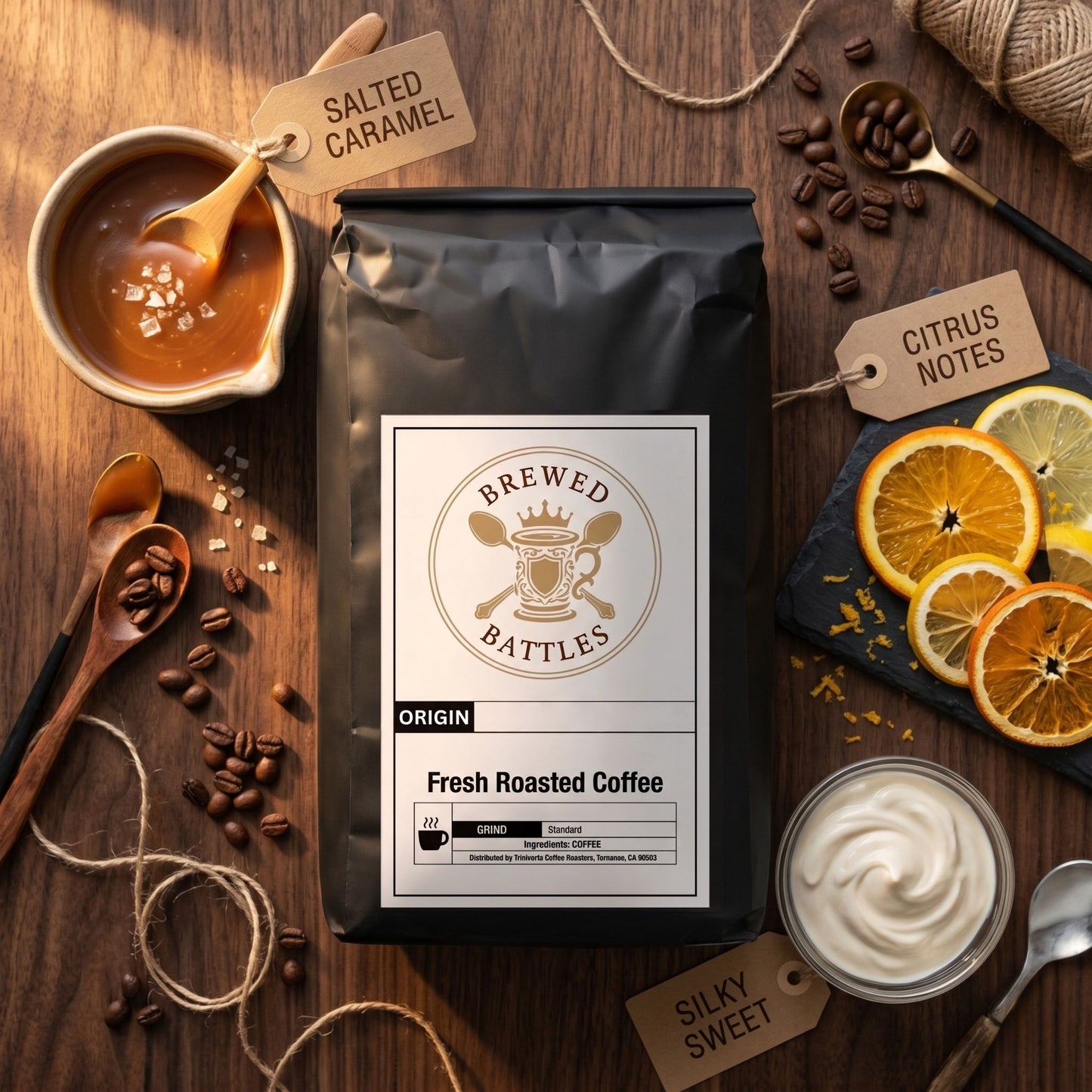 Peru Decaf Coffee | Medium Roast Whole Bean & Ground | Swiss Water Process Decaffeinated | Caramel, Smooth, Citrus | Single Origin Specialty Coffee — Brewed Battles