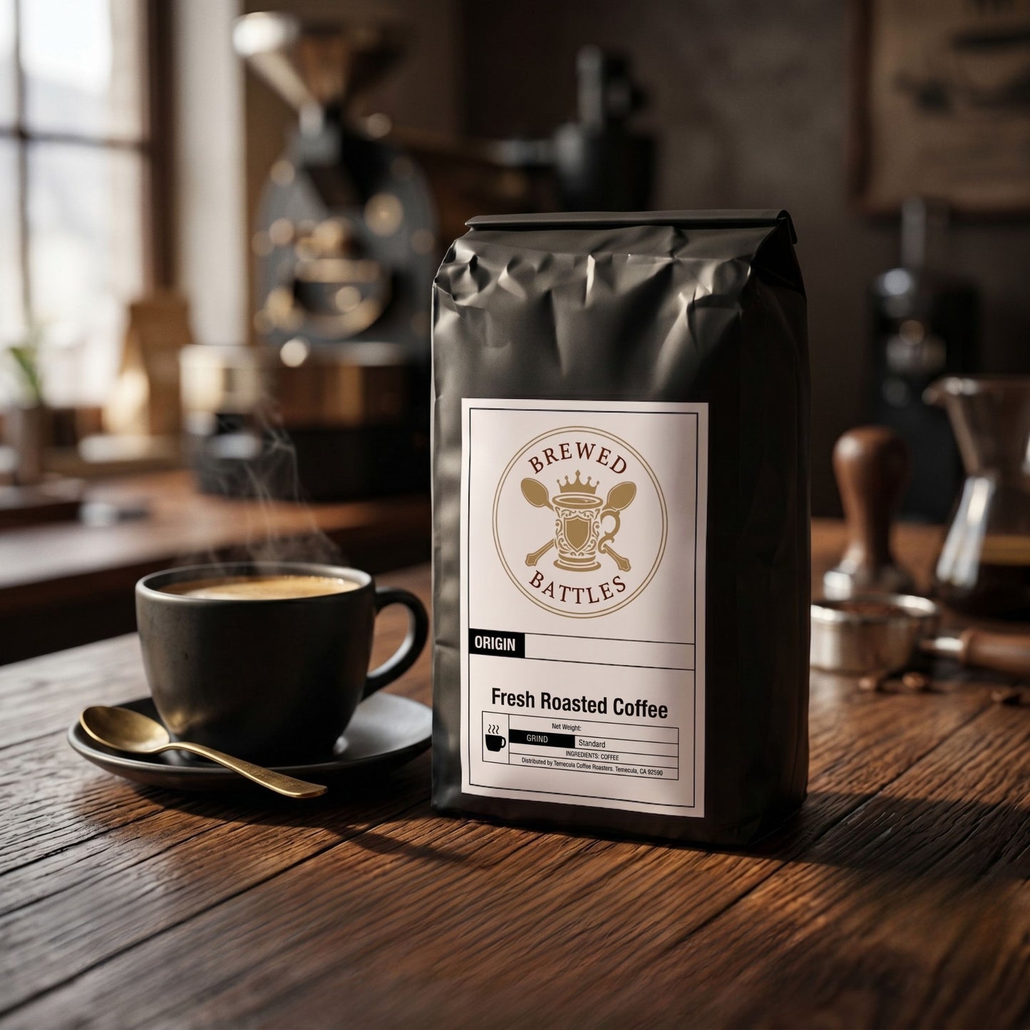 Sumatra Dark Roast Coffee Beans | Fresh Roasted Single Origin |  Dark Chocolate & Earthy Notes | Wet-Hulled Giling Basah |  Brewed Battles Coffee