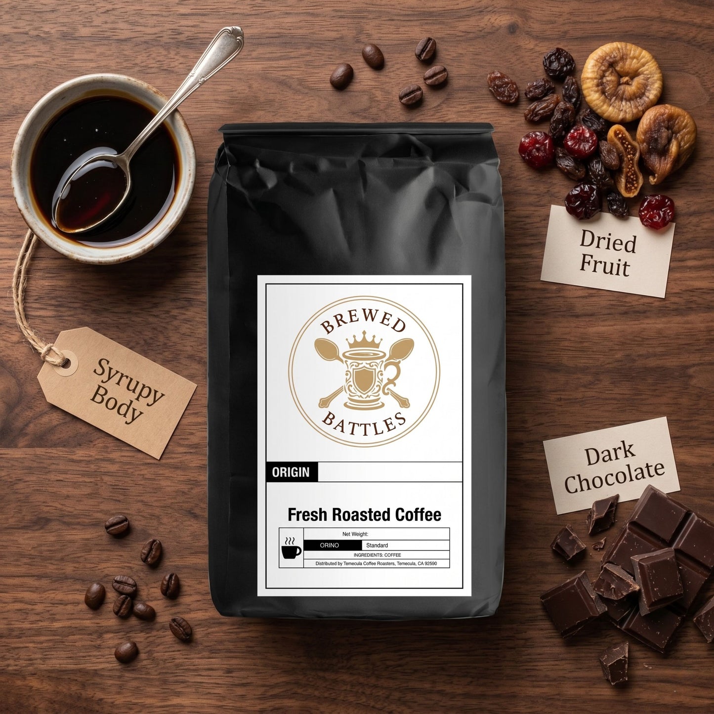Sumatra Dark Roast Coffee Beans | Fresh Roasted Single Origin |  Dark Chocolate & Earthy Notes | Wet-Hulled Giling Basah |  Brewed Battles Coffee