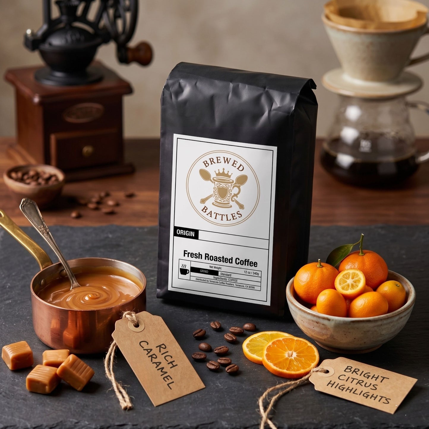 Peru Single Origin Medium Roast Coffee Beans — Salted Caramel, Silky Sweet & Citrus Notes | Norandino Cooperative | Specialty Grade | 1,100–1,700m Altitude