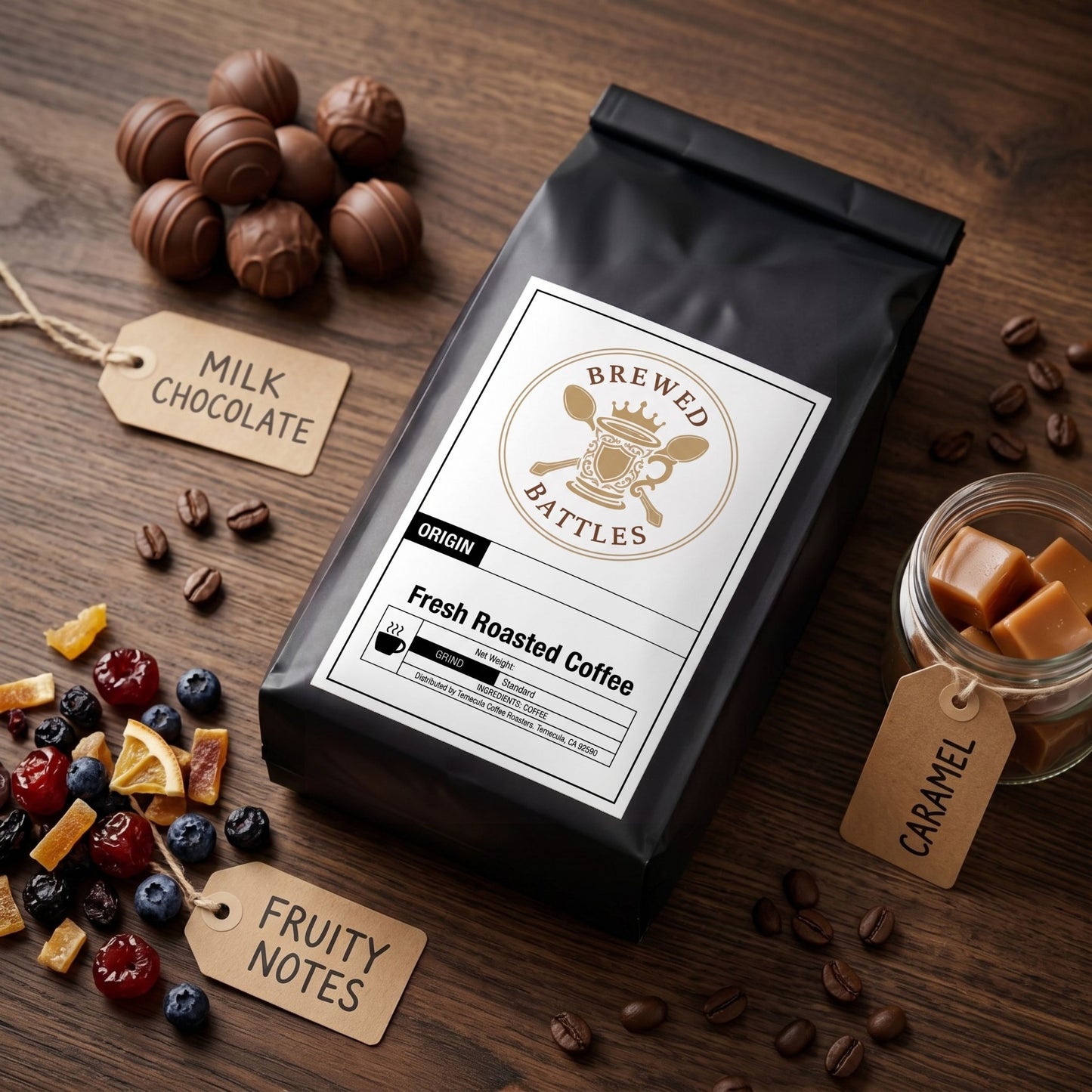 Ethiopia Natural Sidama Medium Light Roast Coffee Beans | Fresh Roasted Single Origin | Heirloom | Milk Chocolate, Fruity & Caramel — Brewed Battles Coffee