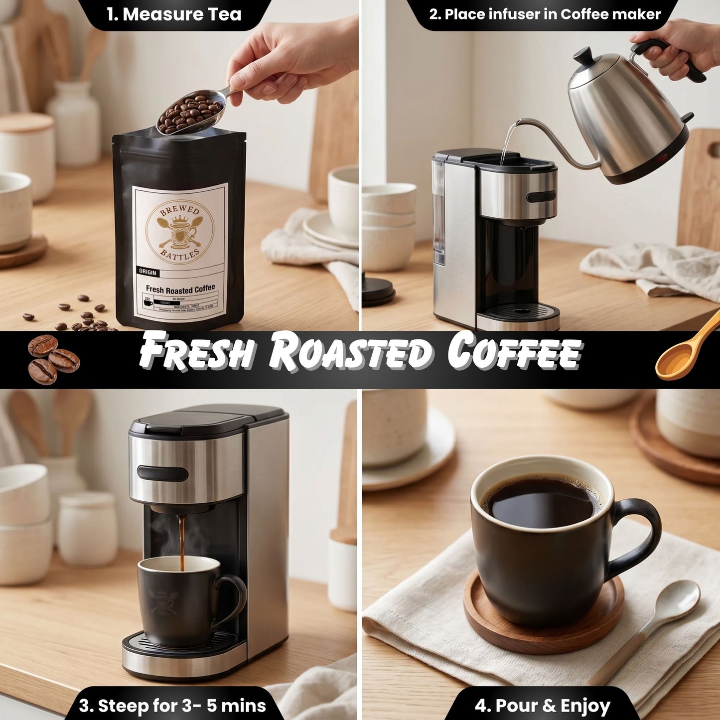 House Blend Coffee | Medium Roast Central & South America | Smooth, Nutty & Sweet Chocolate | Perfectly Balanced Everyday Coffee — Brewed Battles Coffee