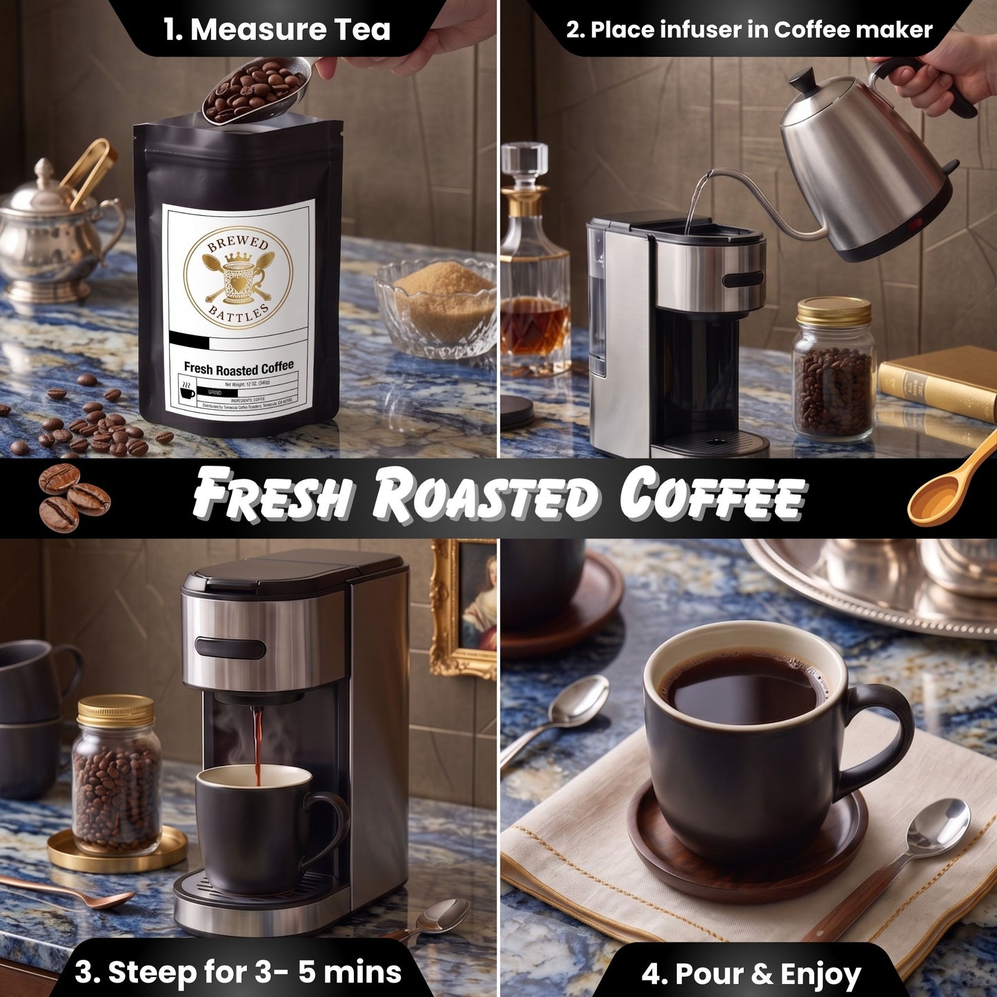 Asian Plateau Blend | Medium Roast Southeast Asian Coffee | Heavy Body, Herbal & Aromatic | Full Sun Grown Washed Process — Brewed Battles Coffee