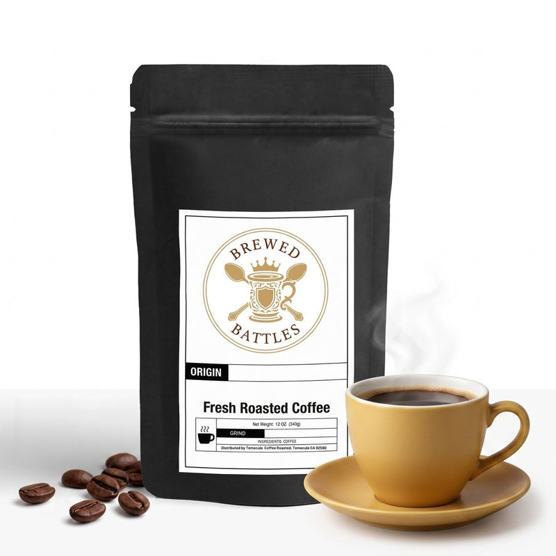Latin American Blend | Medium Dark Roast Coffee | Shade Grown Rainforest | Nutty, Fruity & Cocoa — Volcanic Soil Central & South America | Brewed Battles