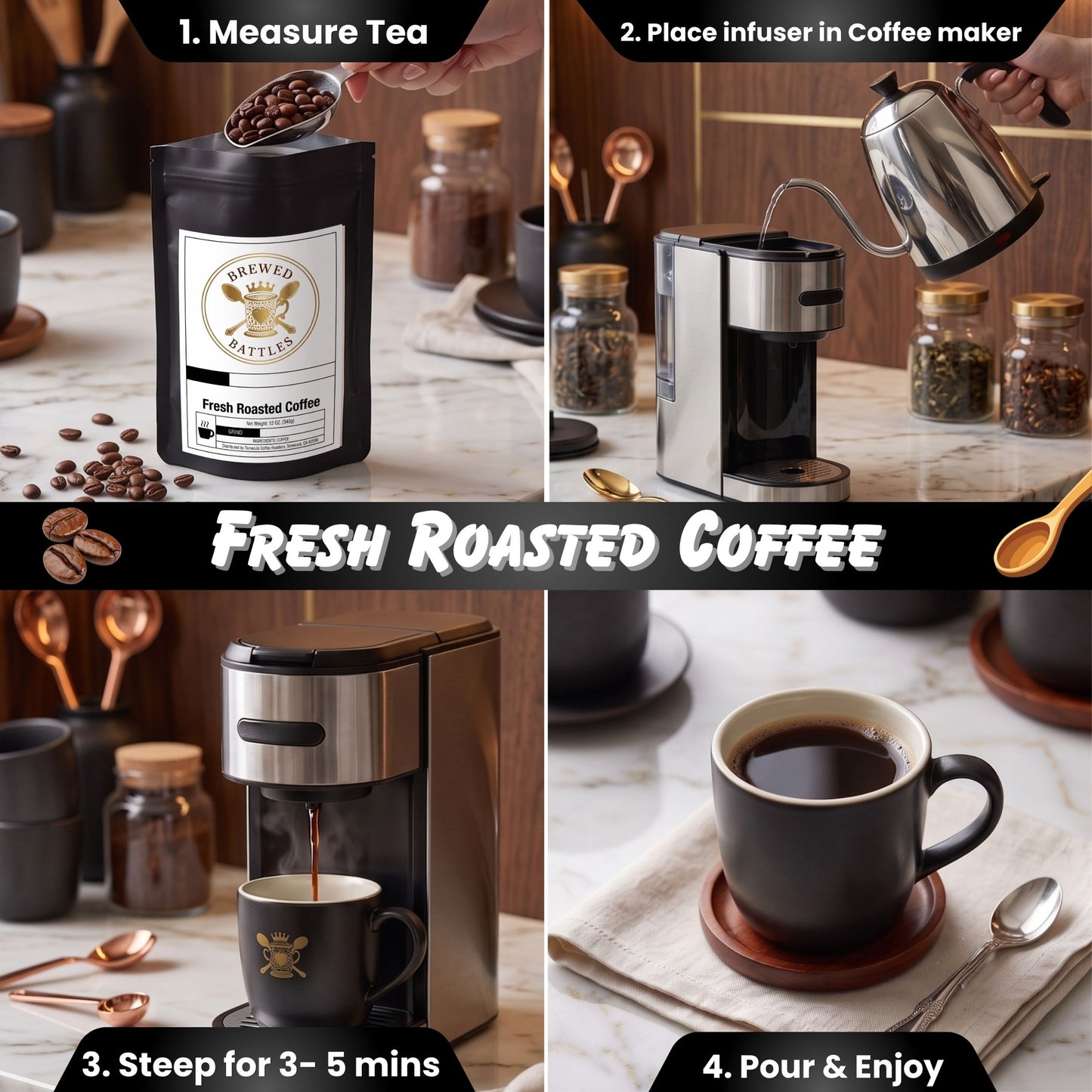 Latin American Blend | Medium Dark Roast Coffee | Shade Grown Rainforest | Nutty, Fruity & Cocoa — Volcanic Soil Central & South America | Brewed Battles