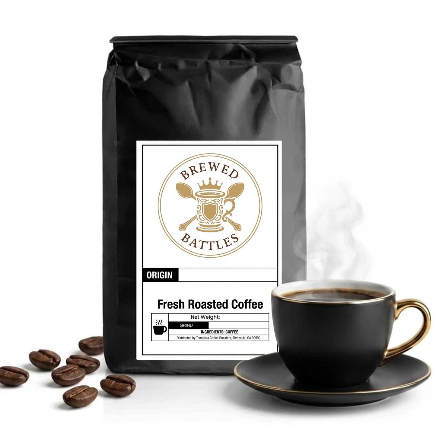 Cowboy Blend Coffee | Dark & Medium Roast | Bold Cocoa, Caramel & Vanilla | Dual Roast Specialty Coffee — Rugged, Rich & Unapologetically American | Brewed Battles