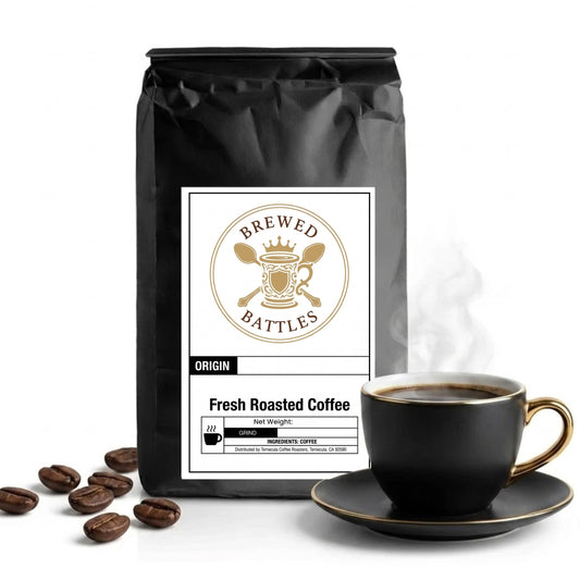 Cowboy Blend Coffee | Dark & Medium Roast | Bold Cocoa, Caramel & Vanilla | Dual Roast Specialty Coffee — Rugged, Rich & Unapologetically American | Brewed Battles