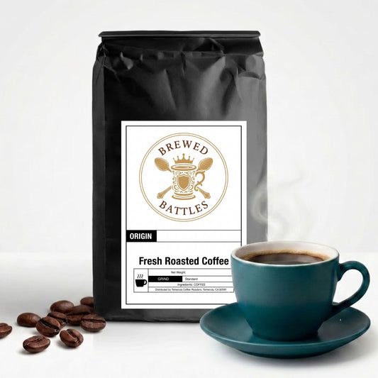 African Espresso Blend | Medium & Dark Roast | Kenya, Tanzania & Ethiopia | Bright, Bold & Fruit-Forward Specialty Espresso Coffee — Brewed Battles