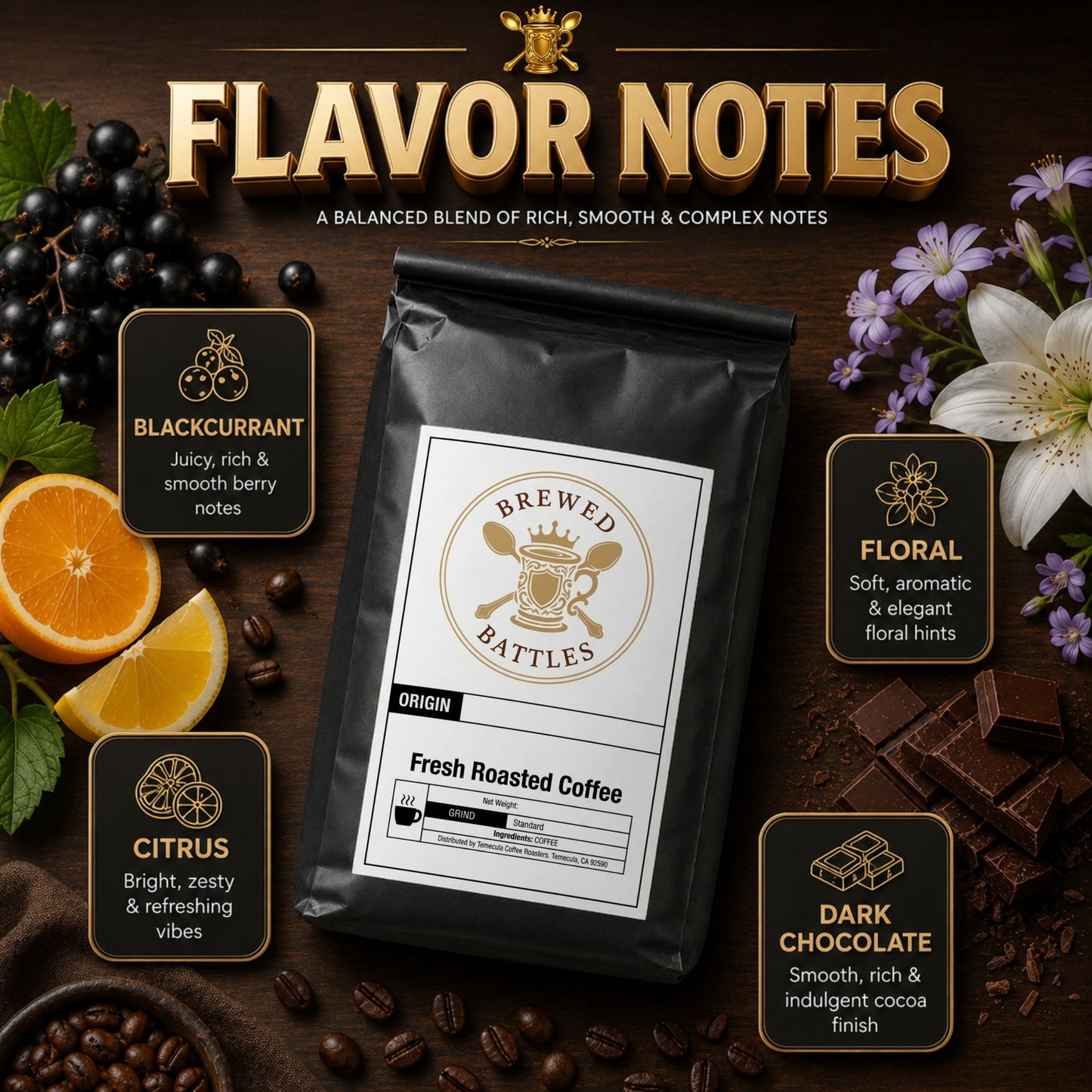 African Espresso Blend | Medium & Dark Roast | Kenya, Tanzania & Ethiopia | Bright, Bold & Fruit-Forward Specialty Espresso Coffee — Brewed Battles