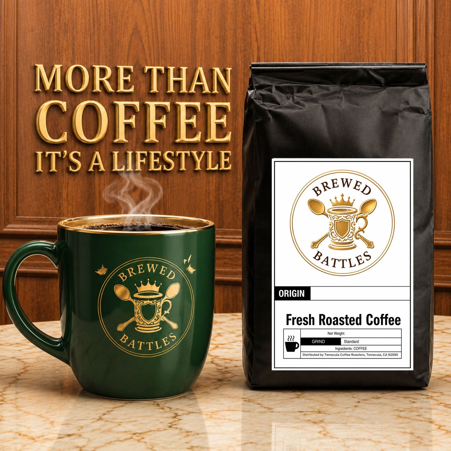 Breakfast Blend Coffee | Medium Roast with Extra Caffeine Robusta Boost | Smooth, Bright & Energizing Morning Coffee — Brewed Battles Breakfast Blend
