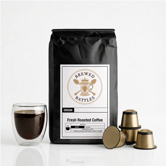 Peru Medium Roast Coffee Pods – Salted Caramel & Citrus Single Origin |  Brewed Battles Fresh Roasted Coffee | Norandino Caturra Bourbon Specialty  Grade | Piura Amazonas | Compatible Coffee Capsules